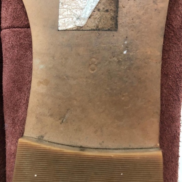 Madewell suede flip on flat round toe shoes FLAWS - Picture 4 of 9